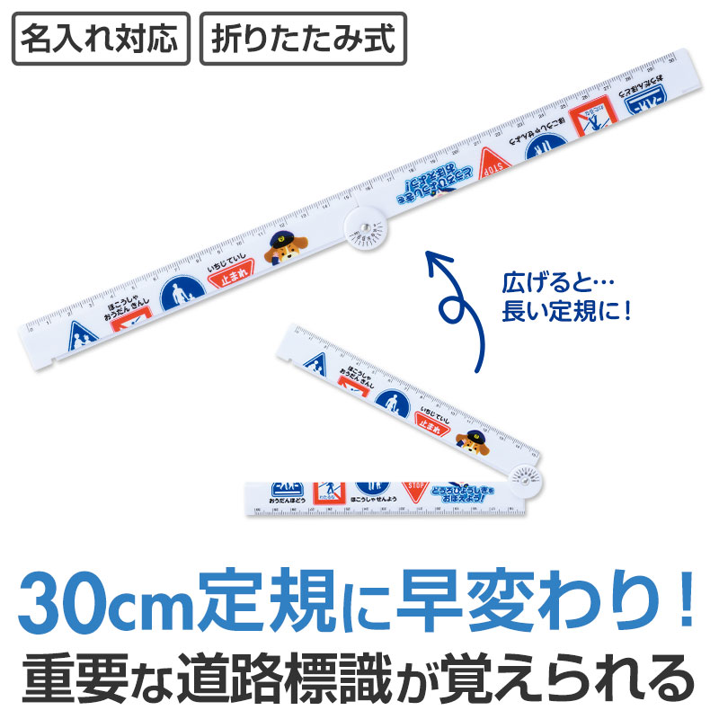 お子様に覚えて欲しい、重要な４つの道路標識をデザイン