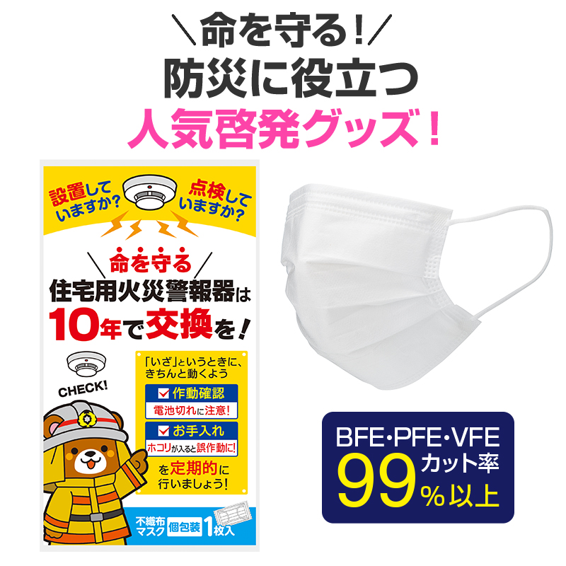 住宅用火災警報器の設置・点検・交換の重要性について周知させます