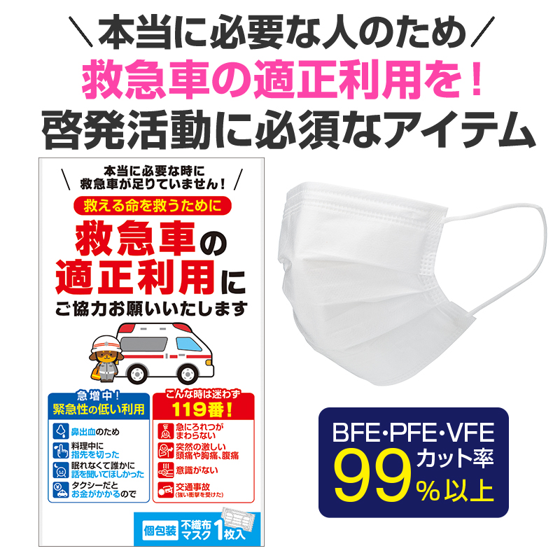 救急車の適正利用の普及を啓発します