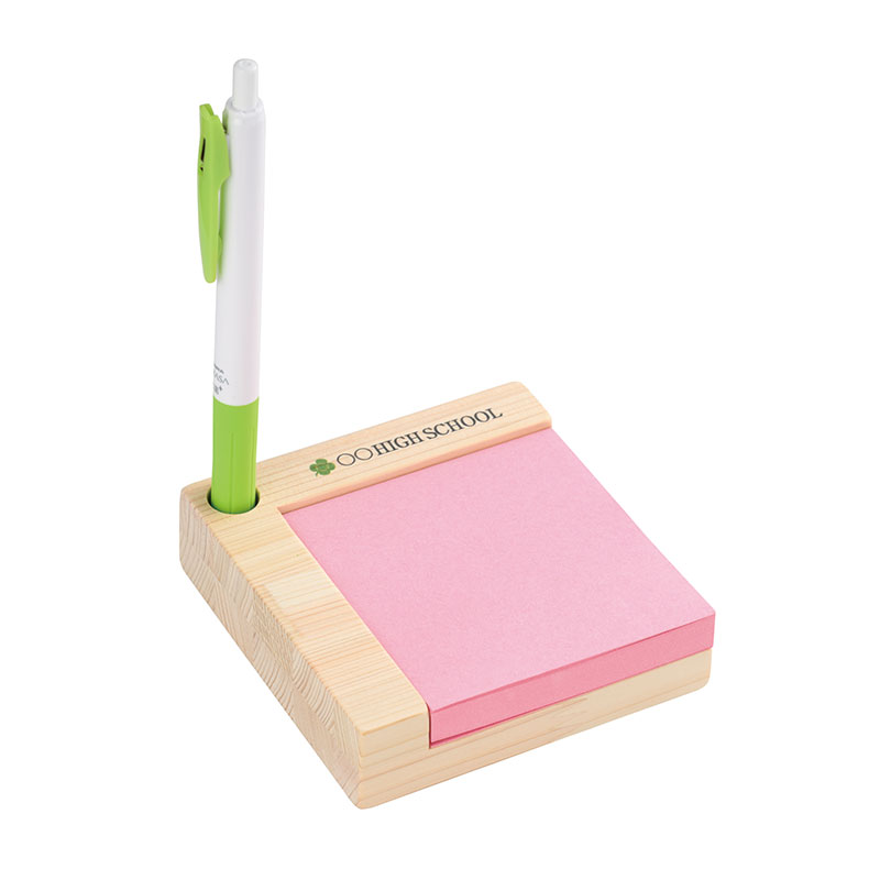 ペン立て付きの「ふせんホルダー」です