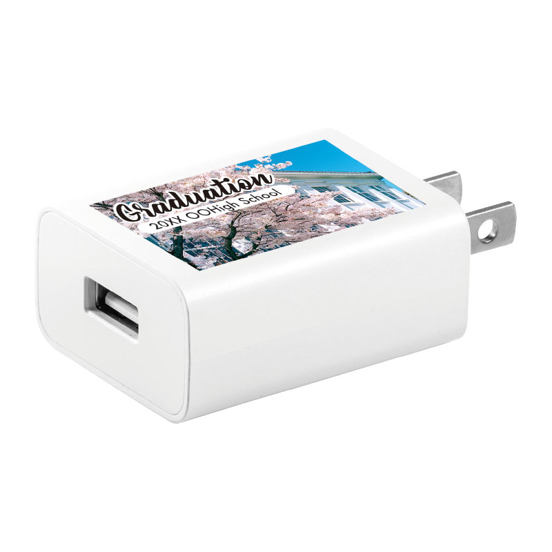USB充電器（2A）フルカラー印刷