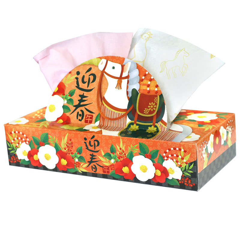 干支デザインのティッシュ