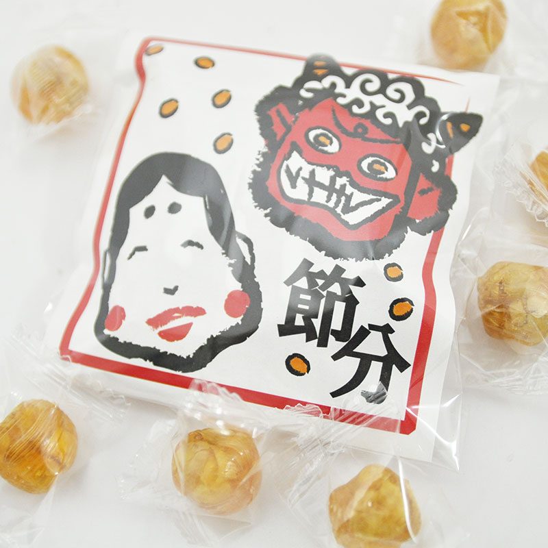 大豆入りの香ばしいキャンディです