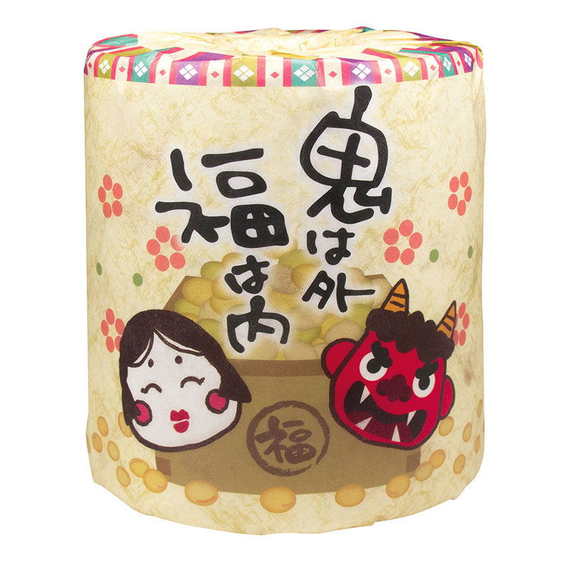 節分デザインのトイレットロールです