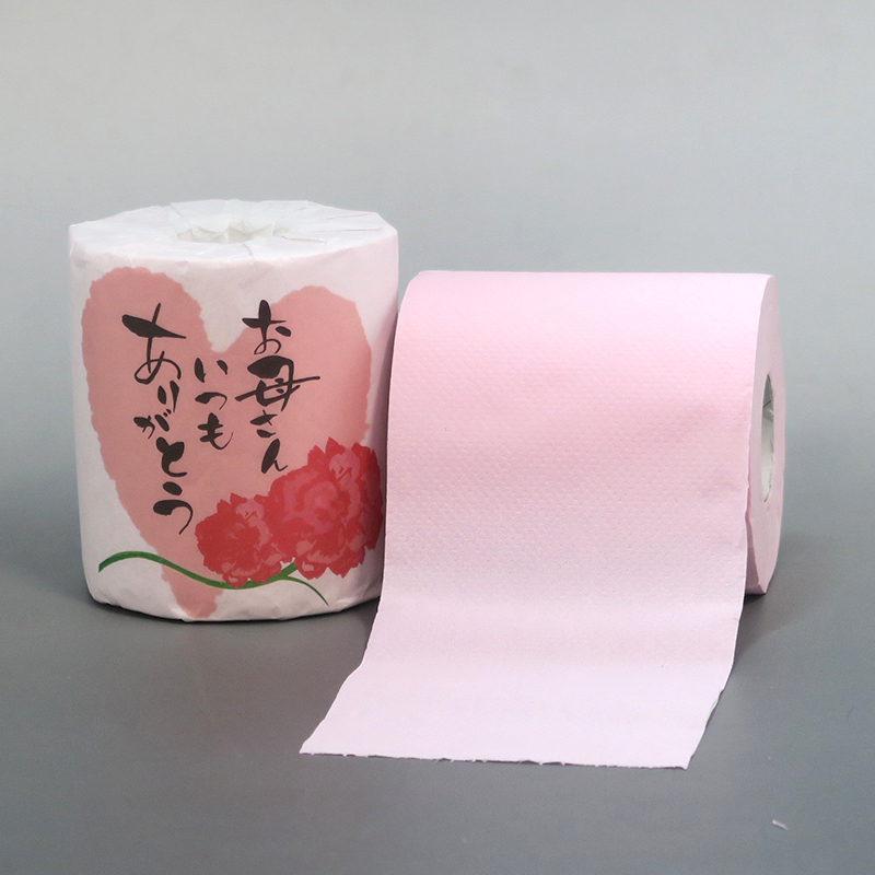 ロール本体はピンク色